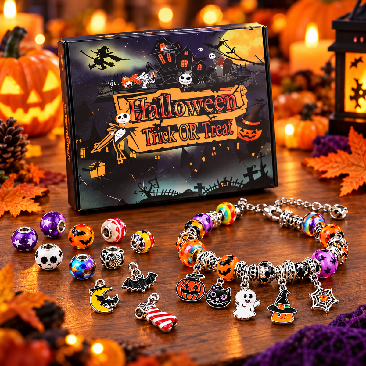 🔥 50% OFF — Limited Time Only | Halloween Treasures Charm Bracelet 🎃 (Limited Edition)