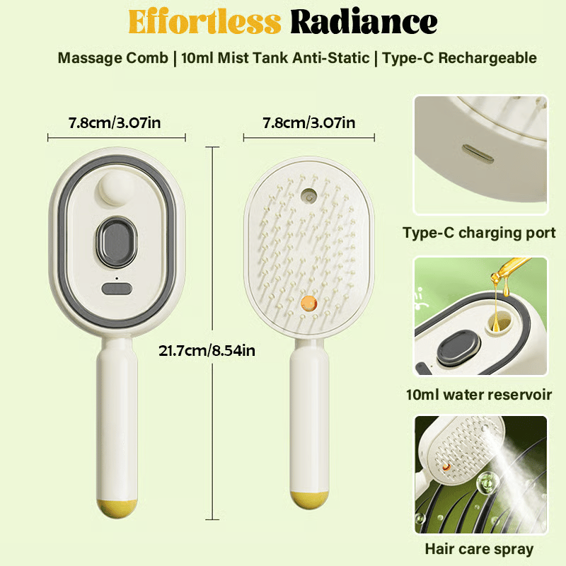The Salon-Smooth Nano-Mist Hair Brush