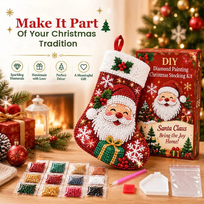 🔥LAST DAY SAVE 50%🎅Dly Diamond Painting Christmas Stocking kit