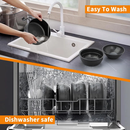 ⏳HOT SALE 50% OFF!⏰🔥 Wheat Straw Ramen Bowl Draining Design Microwave Safe Noodle Cooke