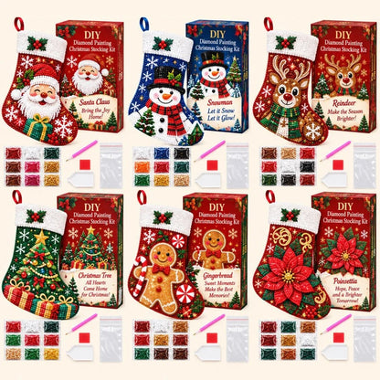 🔥LAST DAY SAVE 50%🎅Dly Diamond Painting Christmas Stocking kit