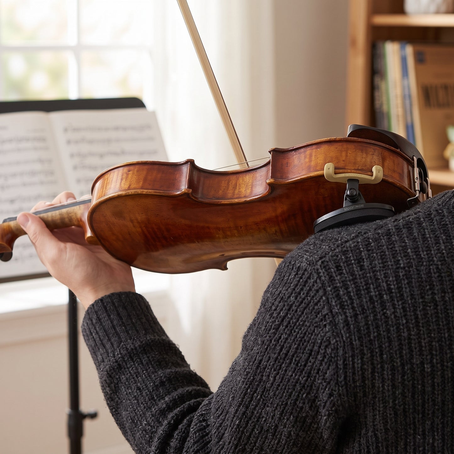Adjustable Ergonomic Violin Shoulder Rest (1/2 Size)