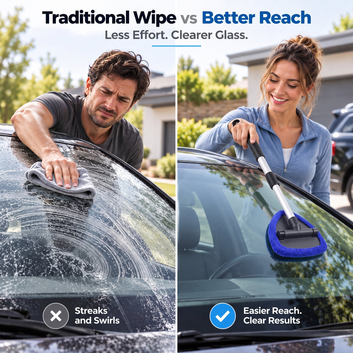 9-Piece Extendable Windshield & Interior Window Cleaner Kit