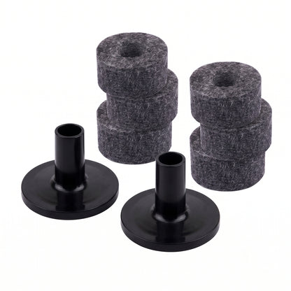10-piece Drum Cymbal Felt Pads &amp; Sleeves Set