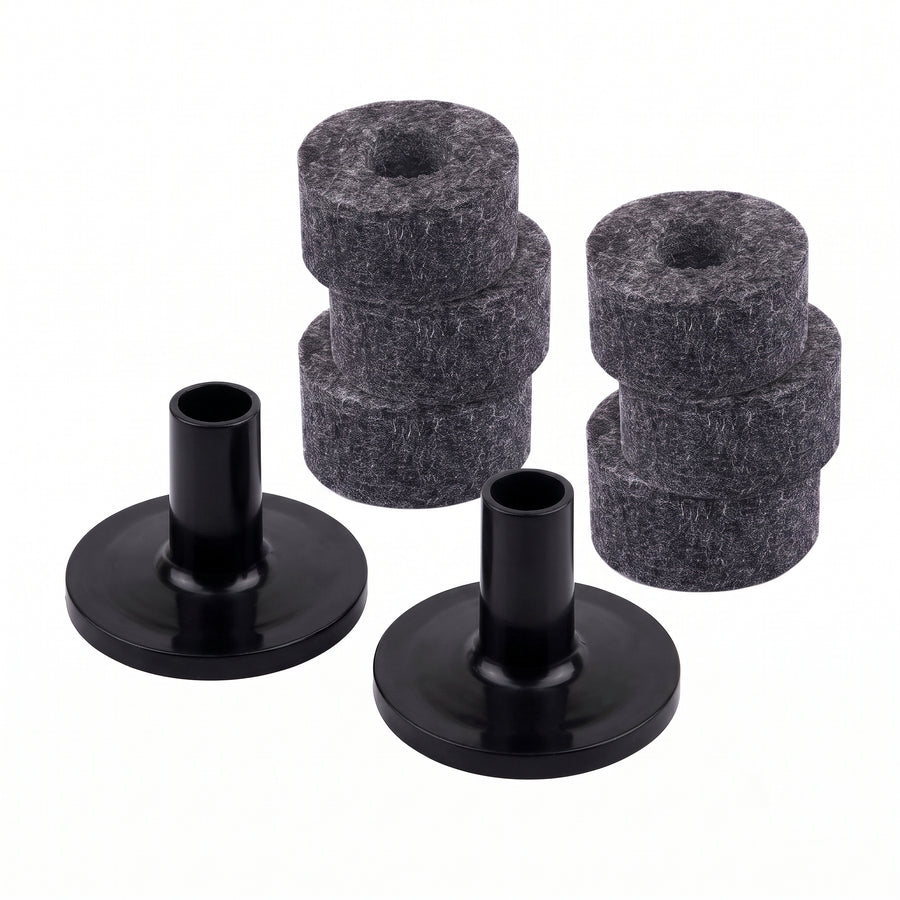 10-piece Drum Cymbal Felt Pads & Sleeves Set