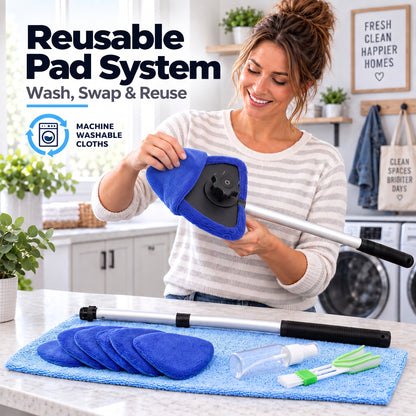 9-Piece Extendable Windshield & Interior Window Cleaner Kit