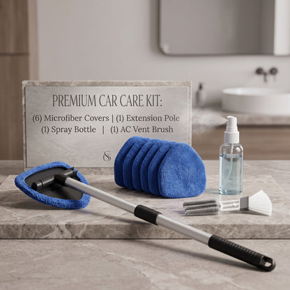 9-Piece Extendable Windshield & Interior Window Cleaner Kit