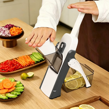 4-in-1 Safe Mandoline Slicer – Fast, Precise Slicing with Hands Safely Away from the Blade