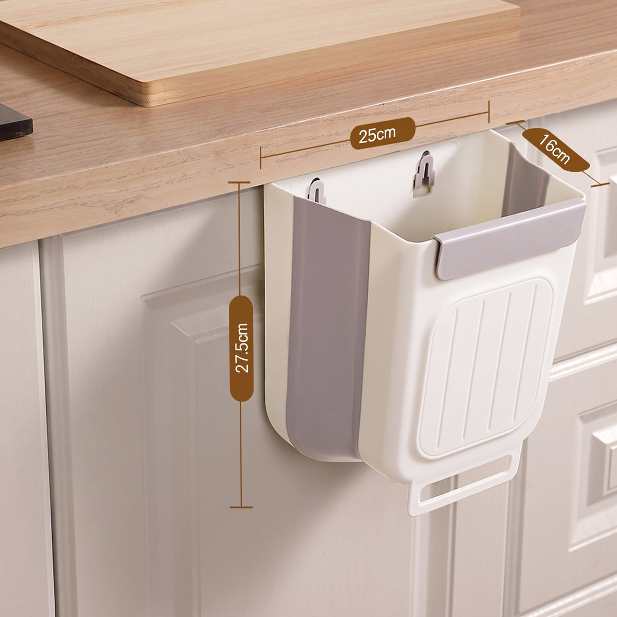 The Space-Saving Hanging Trash Can