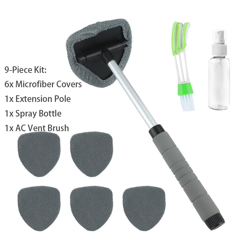 9-Piece Extendable Windshield & Interior Window Cleaner Kit