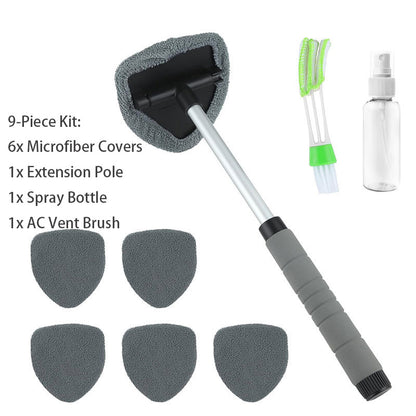 9-Piece Extendable Windshield & Interior Window Cleaner Kit
