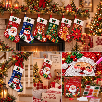 🔥LAST DAY SAVE 50%🎅Dly Diamond Painting Christmas Stocking kit